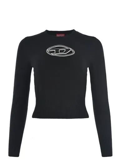 Diesel Sweater  M-areesa In A Wool And Cashmere Blend In Black