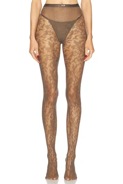 Diesel X Savage Fenty By Rihanna High Waisted Tights In Brown