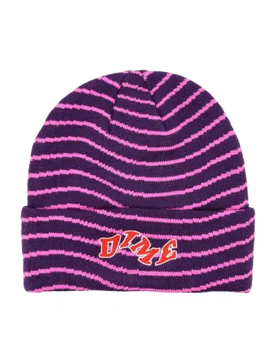 Dime Mtl College Wave Cuff Beanie In Pink