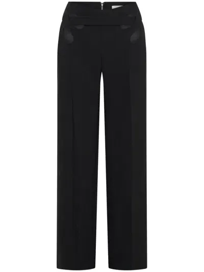 Dion Lee Interloop Cut-out Tailored Trousers In Black