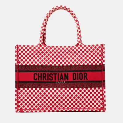 Pre-owned Dior Amour Book Tote In Red