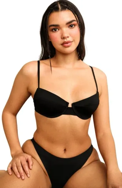 Dippin Daisys Gigi Bikini Top In Black