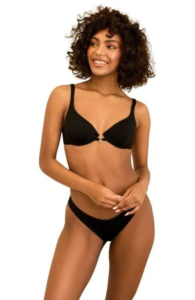 Dippin Daisys Kit Underwire Bikini Top In Black