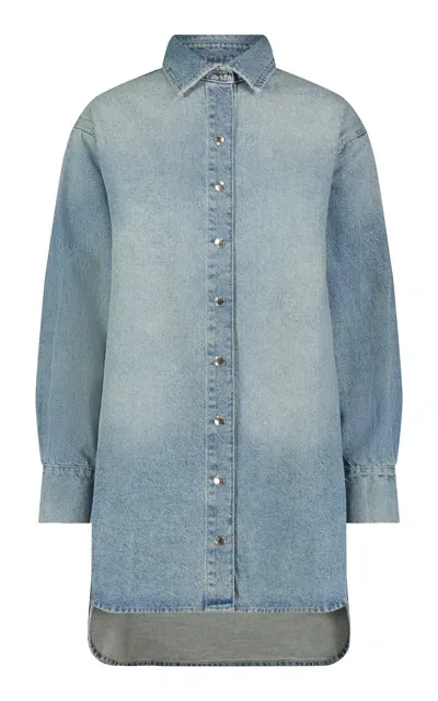 Dl1961 Faye Denim Shirt In Blue