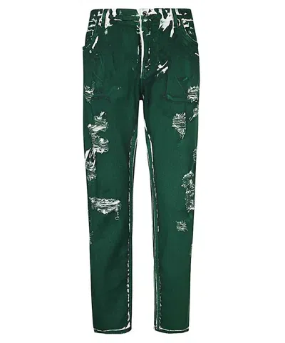 Dolce & Gabbana 5-pocket Jeans In Green