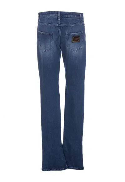 Dolce & Gabbana 5-pocket Skinny Jeans In Blue