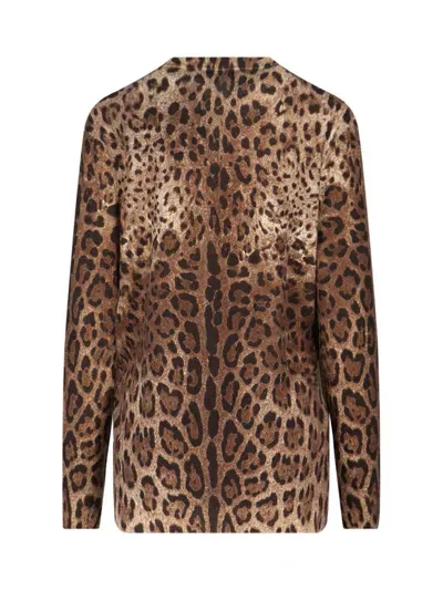 Dolce & Gabbana Animal Print Cardigan In M