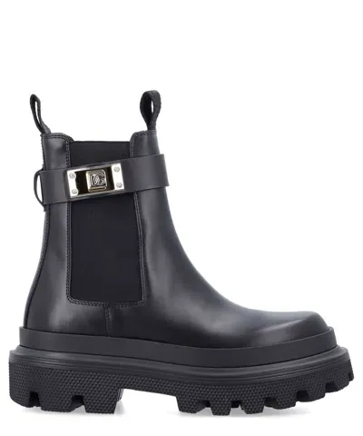 Dolce & Gabbana Ankle Boots In White