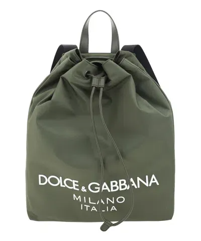 Dolce & Gabbana Backpack In Green