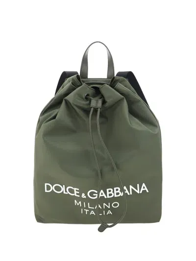 Dolce & Gabbana Backpacks In Green