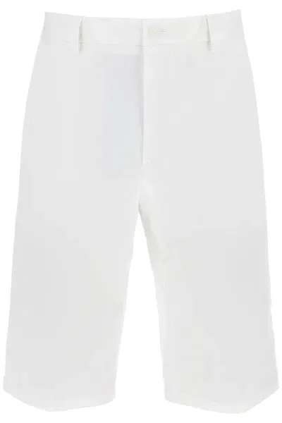 Dolce & Gabbana Bermuda In Cotone Stretch In White