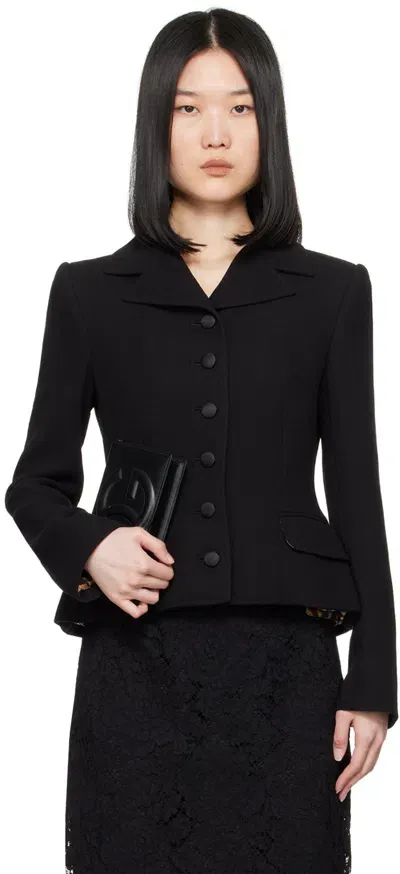 Dolce & Gabbana Black Padded Jacket