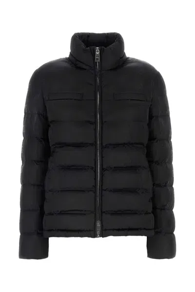 Dolce & Gabbana Black Satin Down Jacket