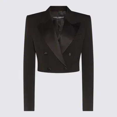 Dolce & Gabbana Black Wool Blazer