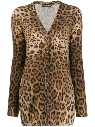 Dolce & Gabbana Cardigan Clothing In Brown