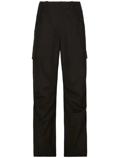 Dolce & Gabbana Cotton Trousers In Black