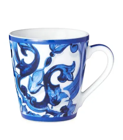 Dolce & Gabbana Casa Blu Mediterraneo Majolica Mug In Blue