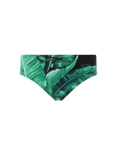 Dolce & Gabbana Costume Da Bagno In Green