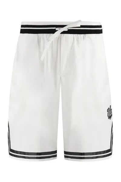 Dolce & Gabbana Cotton Bermuda Shorts For Men In White