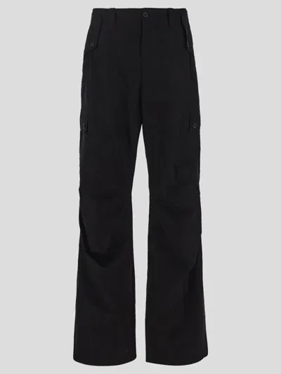 Dolce & Gabbana Straight Leg Cargo Trousers In Negro