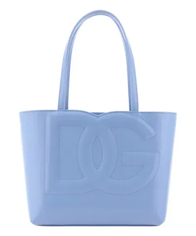 Dolce & Gabbana Dg Logo Tote Bag In Lightblue