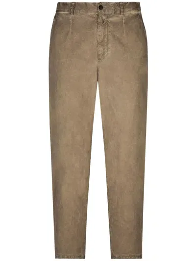 Dolce & Gabbana Garment-dyed Trousers In ベージュ