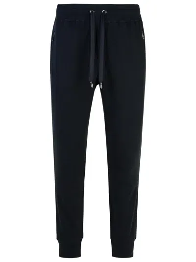 Dolce & Gabbana Jogger Navy Cotton Pants In Blue