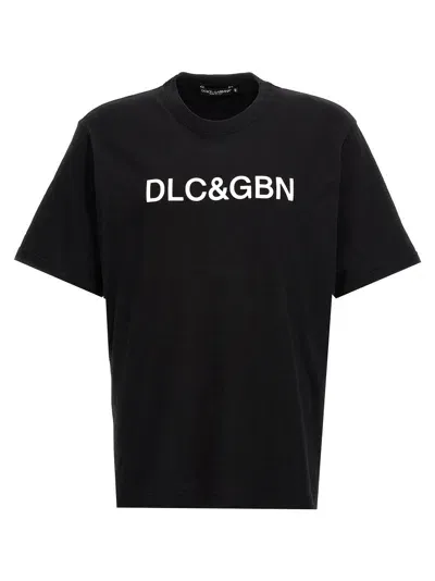 Dolce & Gabbana Logo-print Cotton T-shirt In Black