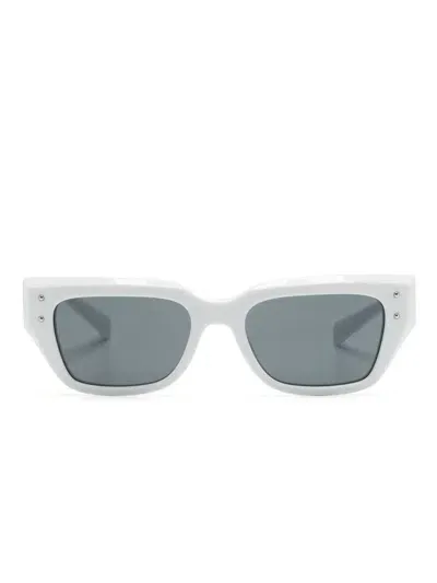 Dolce & Gabbana Rectangle-frame Sunglasses In White