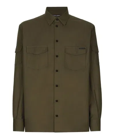 Dolce & Gabbana Shirt In Green