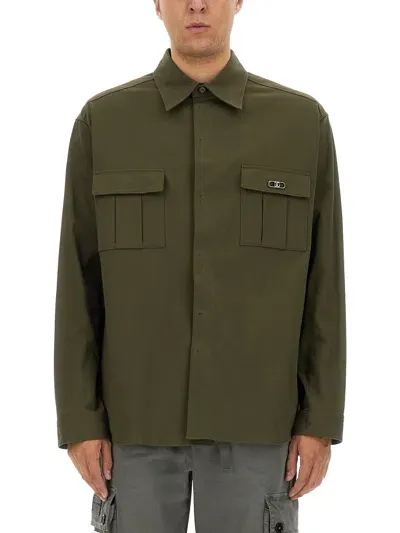 Dolce & Gabbana Shirt With Pockets In Green