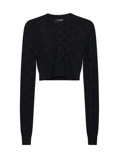 Dolce & Gabbana Sweaters In Black