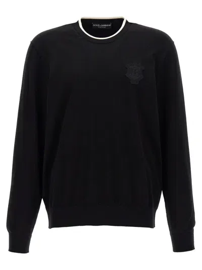 Dolce & Gabbana Black Dg Sweater