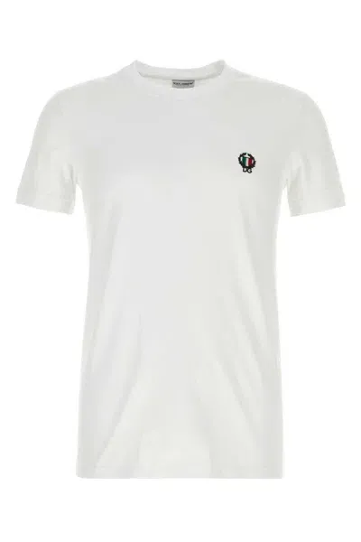 Dolce & Gabbana T-shirt Girocollo-6 Nd  Male In White