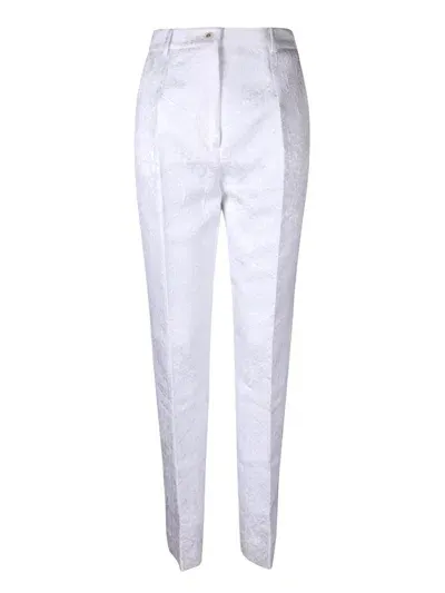 Dolce & Gabbana White Straight Pants