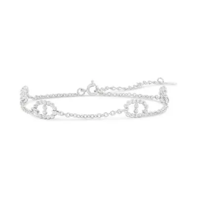 Donatello Gian Fancy Anchor Bracelet In White