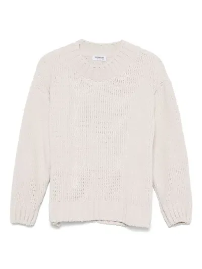 Dondup Kids' Chunky Knit Sweater In Neutrals