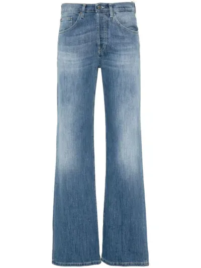 Dondup Tief Sitzende Jacklyn Wide-leg-jeans In Blue