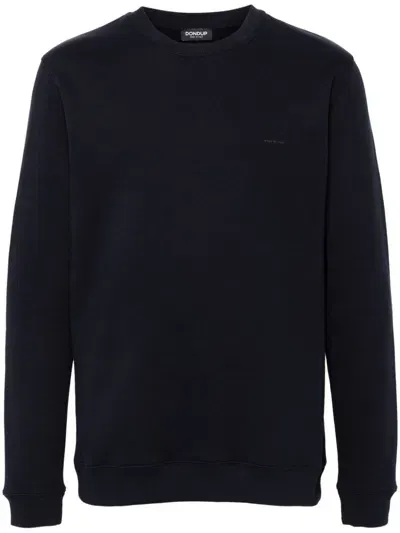 Dondup Logo-appliqué Sweatshirt In Blue