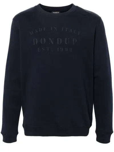 Dondup Logo-print Sweatshirt In Blue