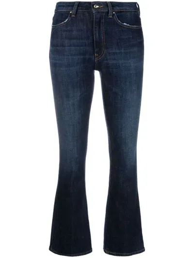 Dondup Mid-rise Flared Jeans In Blue