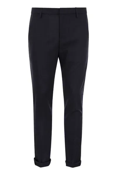 Dondup Man Pants Black Size 34 Cotton, Polyamide, Elastane In Blue