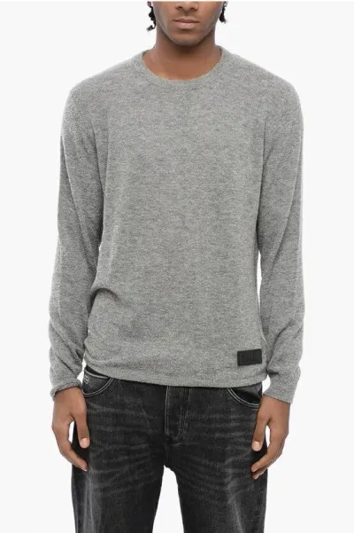 Dondup Soft Fabric Crew-neck Sweater With Logo Detail