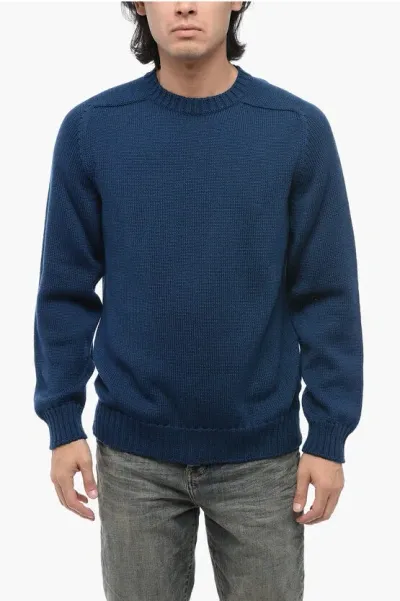 Dondup Solid Color Wool Crew-neck Sweater