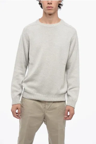 Dondup Solid Color Wool Crew-neck Sweater