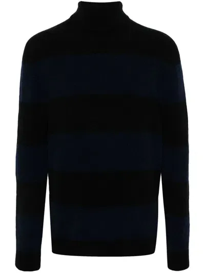 Dondup Striped Sweater In 蓝色