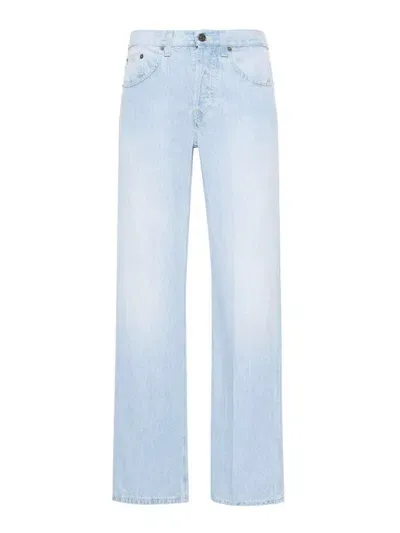 Dondup Jacklyn Mid-rise Wide-leg Jeans In Blue