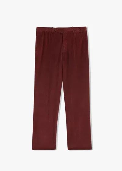 Doppiaa Aamedeus Cotton Corduroy Trousers In Red