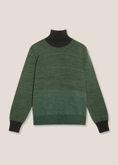 Doppiaa Aamintore Green Wool Turtleneck