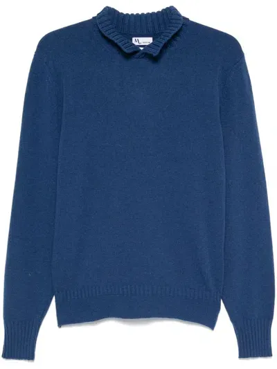 Doppiaa Albano Sweater In Blue